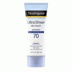 تصویر کرم ضدافتاب اولترا شیر نیتروژنا Neutorgena Ultra Sheer Dry Touch Sunscreen SPF 70 88ml 