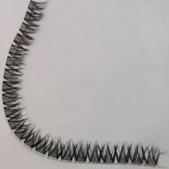 تصویر مژه مصنوعی ریسه ای بغل دوبل سایز 10، 12، 14 و 16 Double thread eyelashes