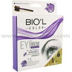 تصویر کیت رنگ ابرو بیول بلوند زیتونی روشن شماره 8.7 Bio'l Eyebrow Cream Color Kit Light Matt Blonde 8.7