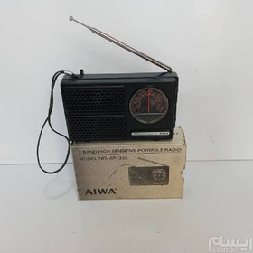 تصویر رادیو دو موج قدیمی آیوا AIWA,.  ساخت سنگاپور 