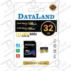 تصویر کارت حافظه Micro SD 32GB Class 10 U3 مارک DataLand 