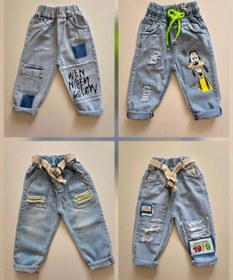 تصویر شلوار جین زاپ دار بچگانه از یک الی ۷ سال - ۷۰ / ۱۹۷۹ 