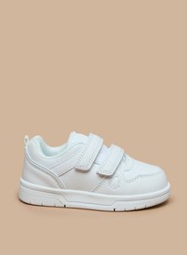 تصویر کفش ورزشی رنگی پسرانه با بند چسبی برند lbl by shoexpress Boys Colourblock Sneakers With Hook And Loop Closure