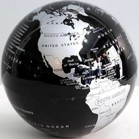 تصویر کره زمین گردان - مشکی 