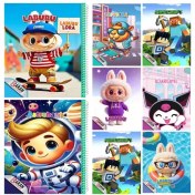 تصویر دفتر نقاشی فانتزی ۵۰ برگ سیمی 