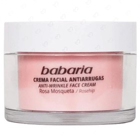 تصویر کرم ضد چروک و لیفت باباریا مدل Rosehip حجم 50 میلی لیتر Babaria RoseHip Anti-Wrinkle Face Cream 50ml