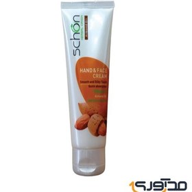 تصویر کرم دست و صورت شون حاوی عصاره بادام 75 میل SCHON HAND & FACE CREAM ALMOND OIL 75ml