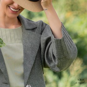 تصویر کت لینن مدل رامونا 