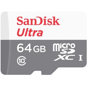 تصویر کارت حافظه میکرو اس دی سن دیسک SanDisk Ultra 64GN6IA SanDisk Ultra 64GN6IA 100MB/s microSDXC UHS-I