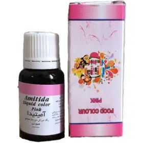 تصویر رنگ خوراکی صورتی 