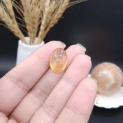 تصویر نگین سیترین تراش دامله طبیعی اصل معدنی کد 8983 