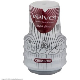 تصویر واکس کفش ولوت سالتن مدل Crimson Velvet leather care cream CRIMSON