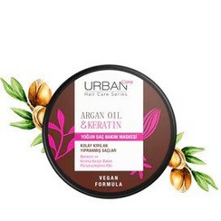 تصویر ماسک موی روزانه با روغن آرگان و کراتین Urban Care 