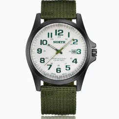 تصویر ساعت مچی مردانه بند برزنتی NORTH 