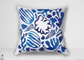 تصویر کوسن مینیمال ادای احترام به ماتیس اثر پاملا استیکر (MN 1680) Minimalist cushion Homage To Matisse II by Pamela Staker II