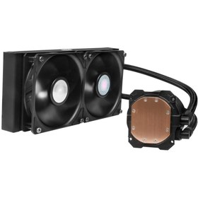 تصویر خنک کننده مایع پردازنده کولر مستر MASTERLIQUID ML240 VIVID ARGB BLACK Cooler MASTERLIQUID ML240 VIVID A-RGB BLACK CPU Liquid Cooler