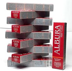 تصویر پکیج 12 عددی رنگ مو آلبورا 