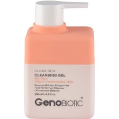 تصویر ژل شستشوی صورت پوست چرب و مختلط ژنو بایوتیک 200 میلی لیتر Cleansing Gel For Oily and Combination Skin GenoBiotic 200 ml