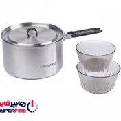 تصویر قابلمه استیل فایر مپل مدل ANTARCTI ظرفیت ۱.۵ لیتر 