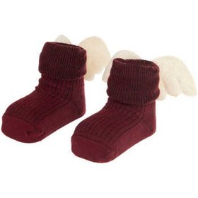 تصویر جوراب نوزادی دخترانه طرح انجل کد 01 ا Angel 01 Baby Socks For Girls Angel 01 Baby Socks For Girls