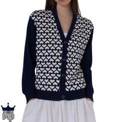 تصویر ژاکت بافت قلب ماه 