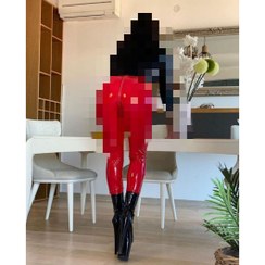 تصویر 022 شلوار لگ لاتکس پارچه ترک براق کمر ۱۰ سانت گنی پشت زیپ دار قد ۹۲ در ۲ سایزبندی تن شیک 