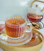 تصویر فنجون و نعلبکی وارداتی پک شش تایی 