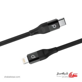 تصویر کابل تایپ سی به لایتنینگ پرودو با طول 2.2 متر مدل Porodo PD-CLBRPD22-BK Porodo Type-C To Lightning Cable 2.2 M PD-CLBRPD22-BK