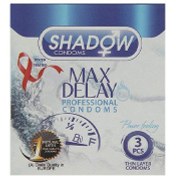 تصویر کاندوم تاخیری دابل فیزیکی گیاهی خاردار 3عددی شادو ا Shadow Max Delay Professional Condom 3pcs Shadow Max Delay Professional Condom 3pcs