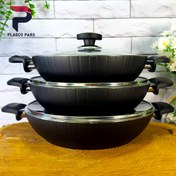 تصویر تابه درب دار فورج عروس مدل دلوین سایز 30 