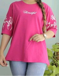 تصویر بلوز زنانه آستین سه ربع طرح گل 