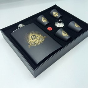 تصویر ست قمقمه جیبی ۴ شات آس پیک 270cc 