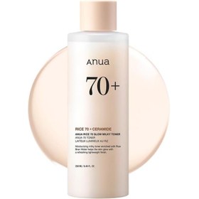 تصویر تونر آبرسان و روشن کننده آنوا مدل Rice 70 حجم 250 میلی لیتر Anua Rice 70 Glow Milky Toner 250 ml