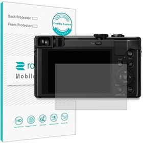 تصویر گلس دوربین پاناسونیک Lumix DMC TZ80 مدل نانو هیدروژل شفاف برند راک اسپیس کد 30491S 