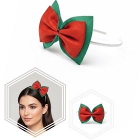 تصویر تل مو نمدی طرح یلدایی (سفید) 