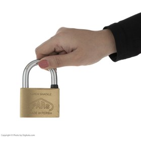 تصویر قفل آویز پارس کد 60 - طلایی 