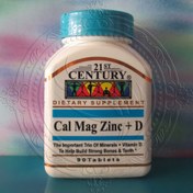 تصویر قرص کلسیم منیزیم زینک و ویتامین دی ۲۱ سنتری ۹۰ عددی 