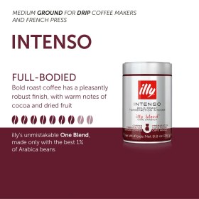 تصویر پودر قهوه ایلی اینتنسو illy intenso illy intenso coffee