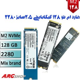 تصویر حافظه SSD سایز M.2 2280 ظرفیت 128 گیگابایت میکس برند - ارگ شاپ 