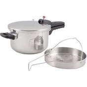 تصویر زودپز پارس استیل گنجایش 4.5 ليتر(با سبد بخارپز) Pars Steele  Pressure Cooker  4.5 liter