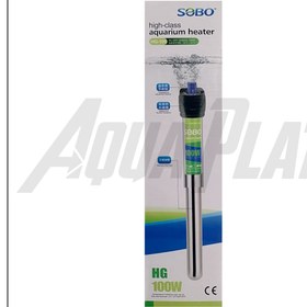 تصویر بخاری آکواریوم اکرولیک و استیل HG-100w سوبو Sobo high class aquarium HEATER HG-100W