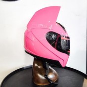 تصویر کلاه کاسکت دخترانه خرگوشی | NITRINOS BLACK Girl's motorcycle helmet NITRINOS BLACK