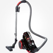 تصویر جاروبرقی بدون کیسه 700 وات LED کندی مدل Candy 130 AW CST7120 001 Candy 700W Synthesis Bagless Vacuum Cleaner, Black/Red, Telescopic Metal Pipes, 10Mtr Cable Compaction Technology, Parquet, Mini Turbo, Allergen Remover Cst7120 001