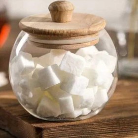 تصویر قندان پیرکس در چوبی 