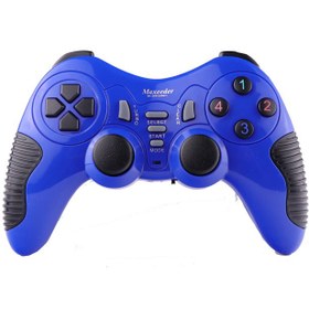 تصویر دسته دوبل شوک دار بیسیم Maxeeder MX-GP8121 WN13 Maxeeder MX-GP8121 WN13 solo wireless game pad