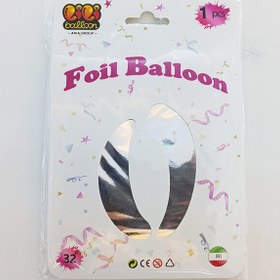 تصویر بادکنک فویلی عدد 0 (صفر) 