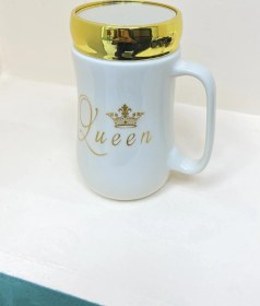 تصویر ماگ درب آینه ای (مدل QUEEN) 