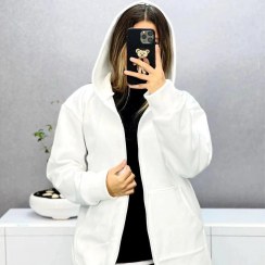 تصویر سوییشرت کلاهدار ساده 