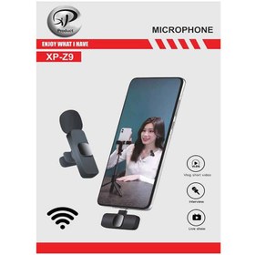 تصویر میکروفن یقه ای بی سیم XP-Z9 Type-C ایکس پی-پروداکت XP-Z9 Type C Wireless Microphone XP-Product