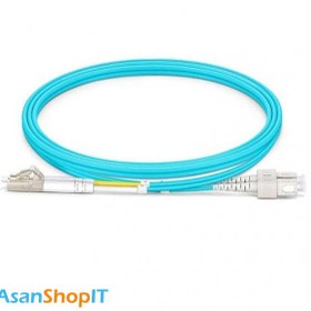 تصویر پچ کورد فیبر نوری SC-LC مالتی مود OM3 داپلکس 3 میلیمتر 5 متری SC-LC-MM-OM3 Duplex Model 3mm 5m Optic Fiber Patch Cord